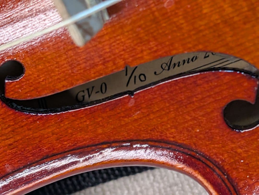 Grazioso GV-0Sバイオリン 1/10 2023年製弓ケース付き