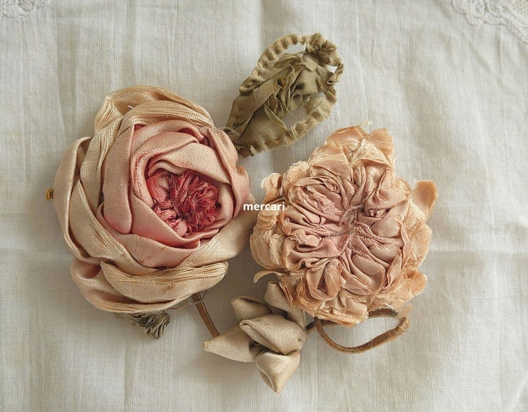 フランス製アンティーク　大きなロココモチーフ　2種セット