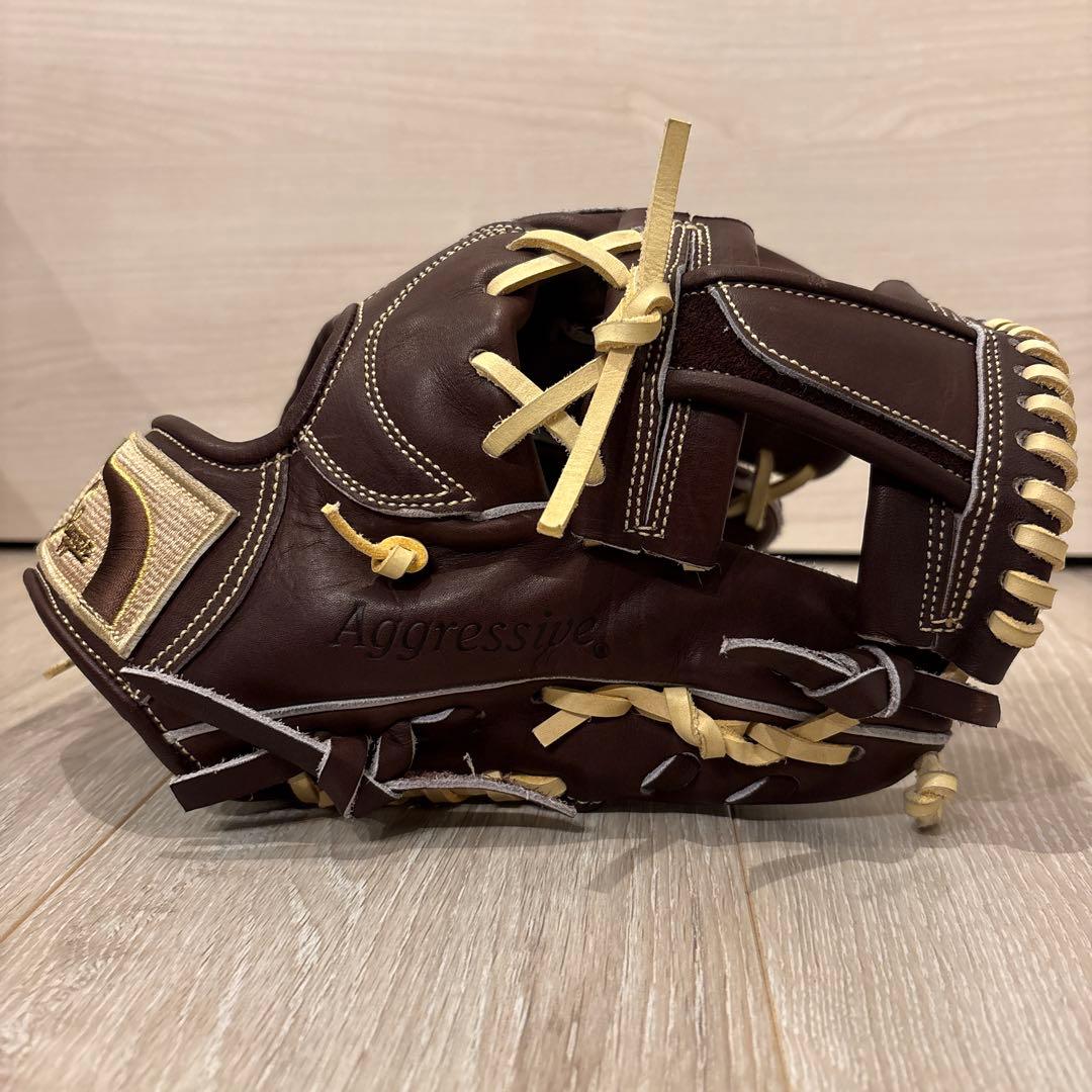 【ほぼ新品】久保田スラッガー 硬式用 オーダーグラブ バーガンディー 湯もみ済