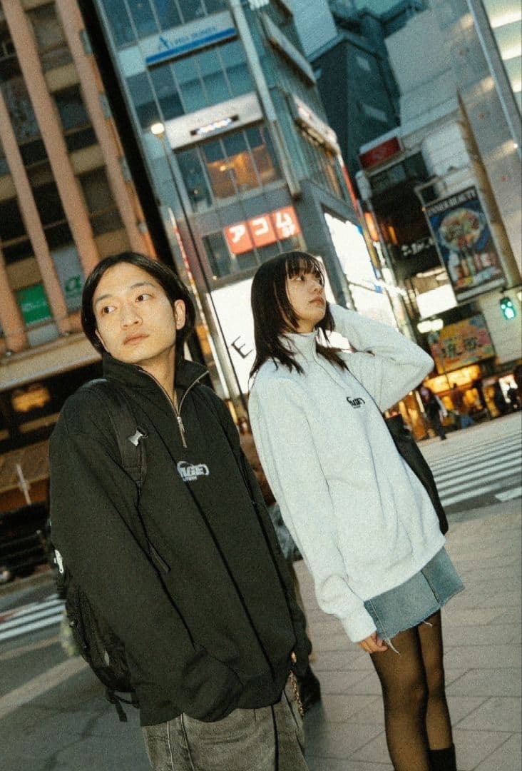 Age Factory ハーフジップスウェット ASH GRAY