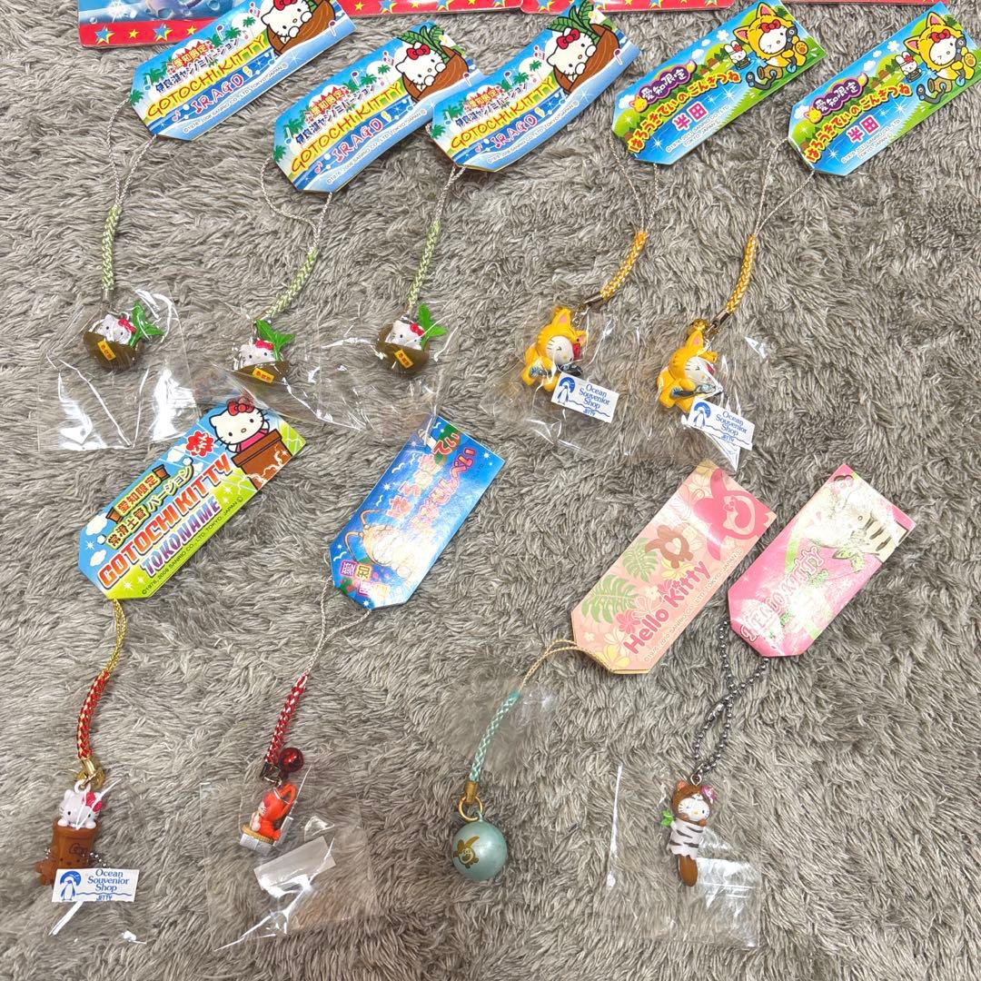 ハローキティ ご当地 根付けストラップ 38点セット