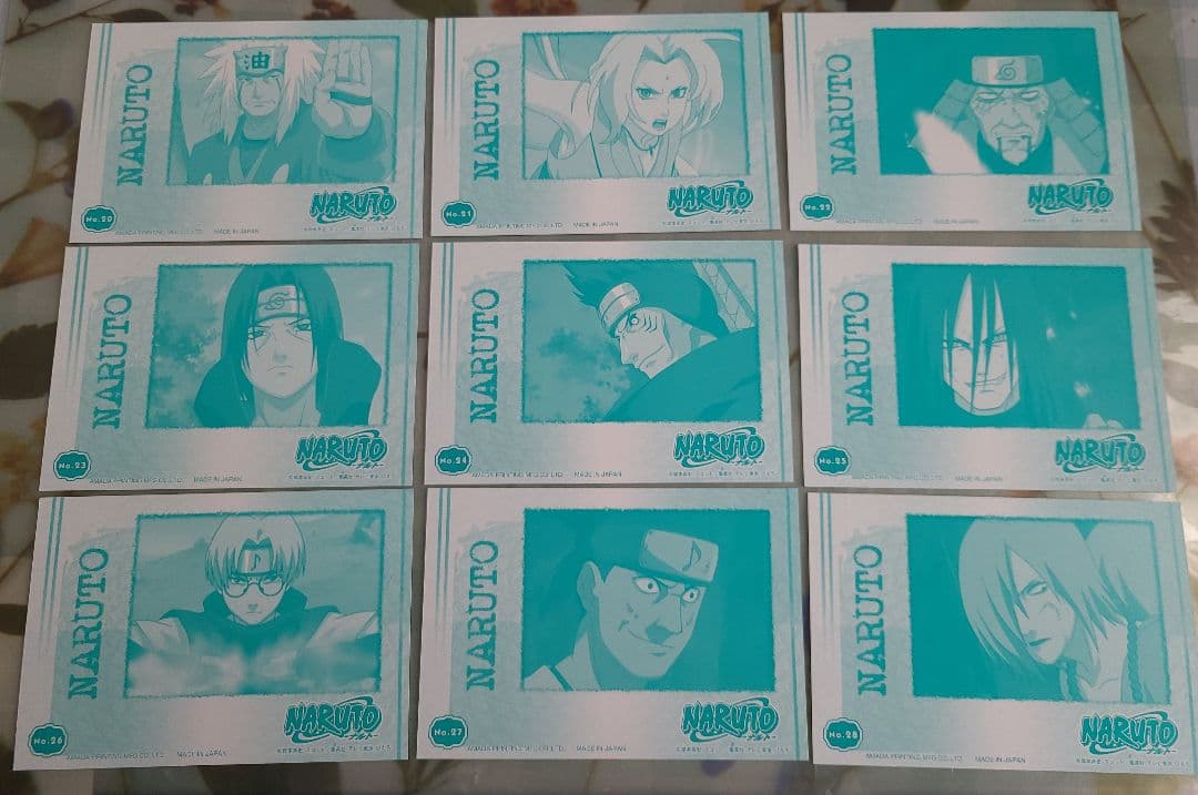 NARUTO ナルト ブロマイドカード 58枚