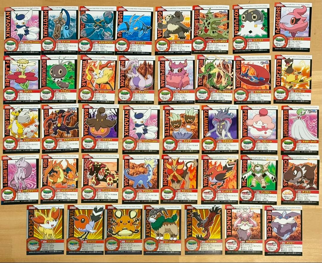 ポケモンキッズ指人形 付属シール 358枚 バンダイ 2004年〜2015年