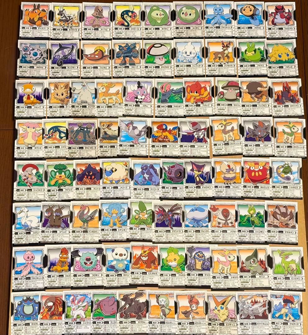 ポケモンキッズ指人形 付属シール 358枚 バンダイ 2004年〜2015年