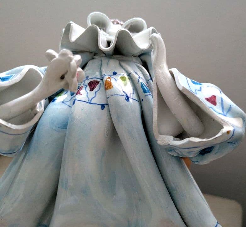 イタリア製　ピエロ　置物　インテリア　人形　 ペルージャの伝統工芸　ビンテージ