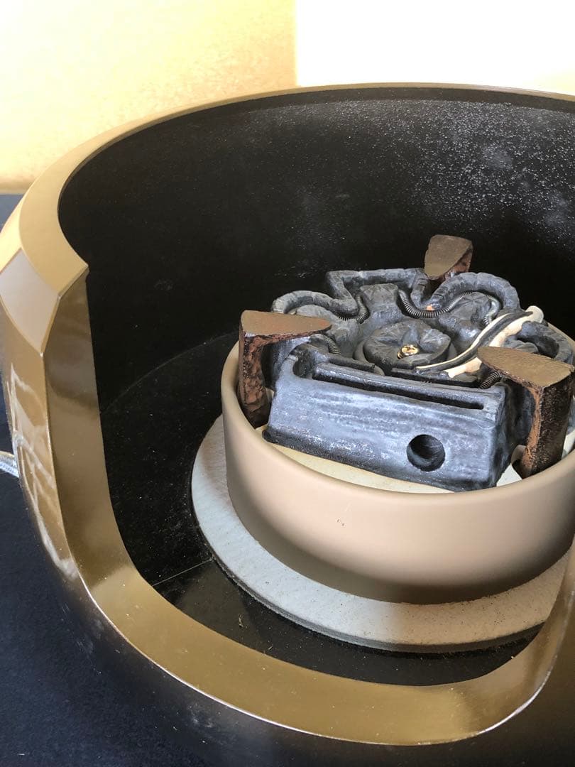 《R》野々田式 合金面取風炉 古銅色B 風炉型電熱器 元箱 260116き4