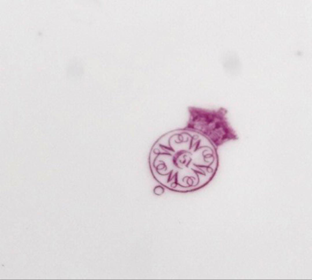 ヴィクトリア時代 ロイヤルウースター ブラッシュアイボリー 輪花デザートプレート