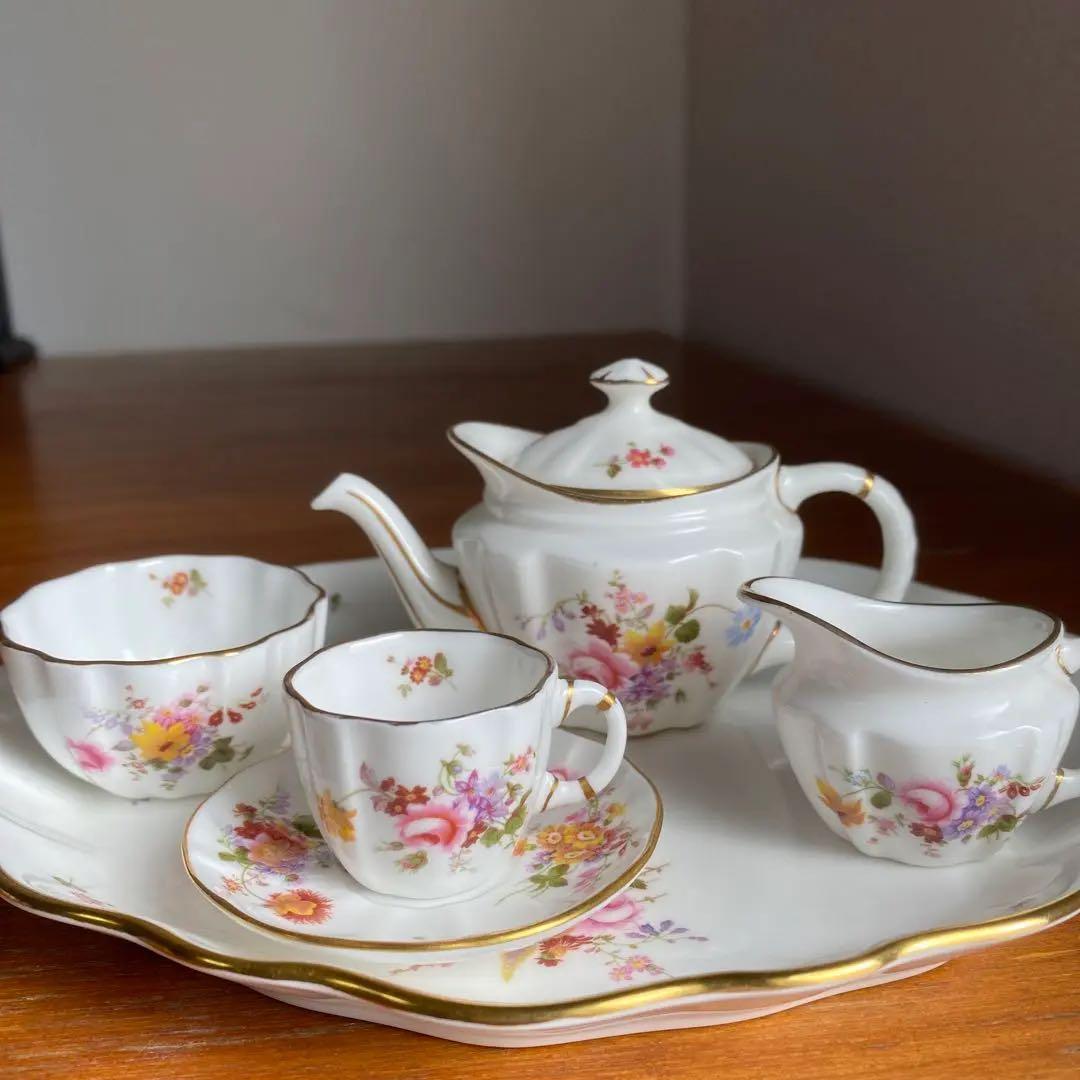 レア　ロイヤルクラウンダービー ポジー　ミニチュア　ティーセット