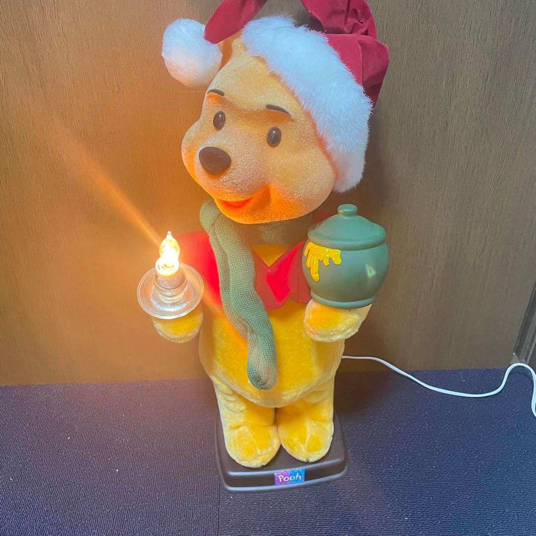 くまのプーさん ダンシング ライト 動作品 サンタ クリスマス ドール プーさん