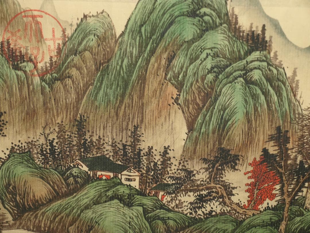 民間仕入れ品　民国保管品　中国明時代の掛軸　肉筆絵骨董品 BD386A3-3