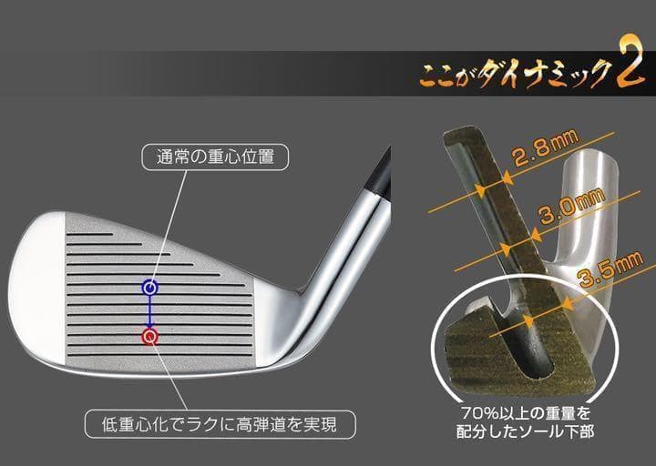 ☆ヘッド単品6個セット☆強反発であの頃の飛びが復活！★ ダイナミクス アイアン