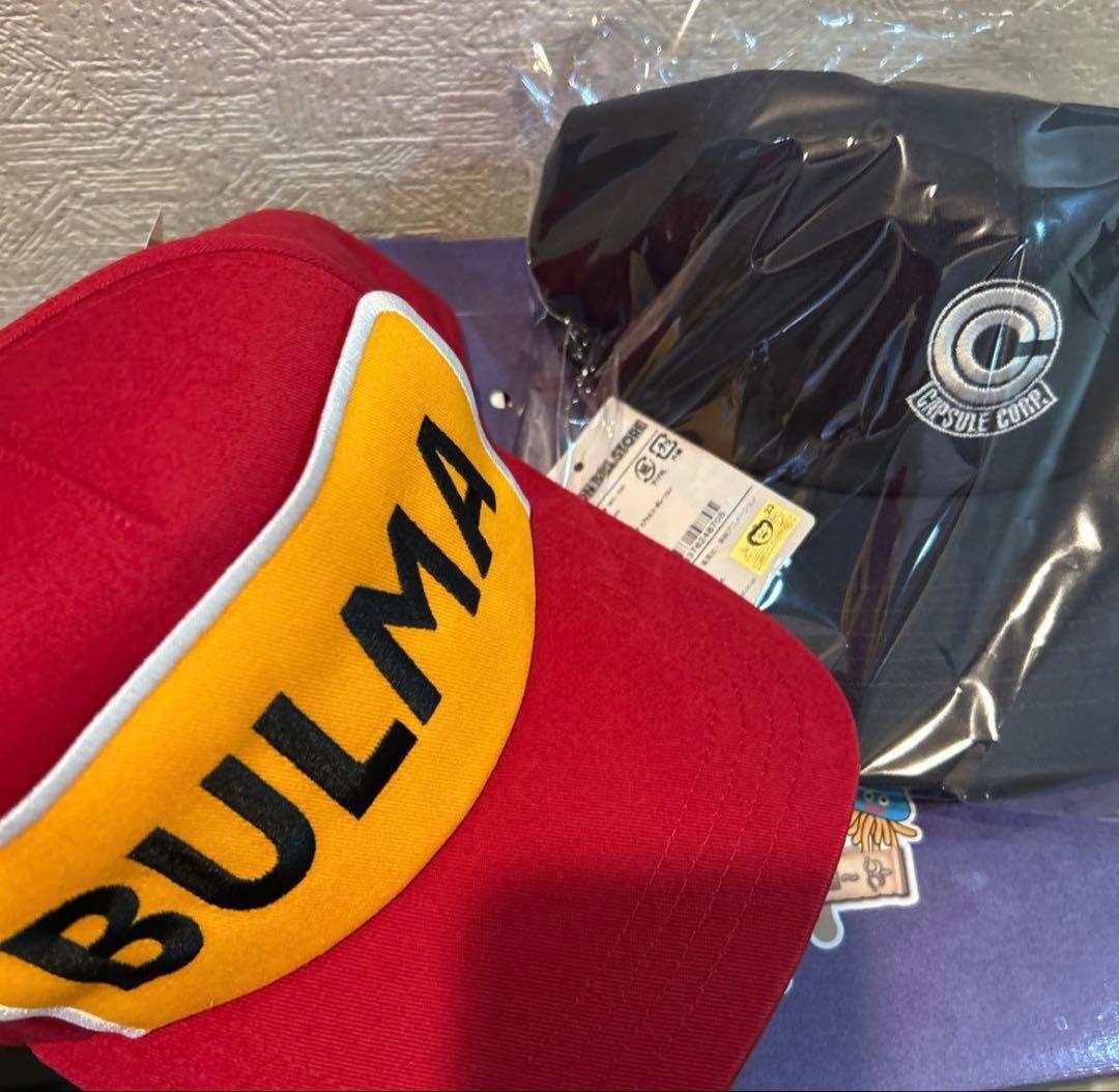 ドラゴンボール　ストア　ブルマ　カプセルコーポレーション　2点セット　帽子