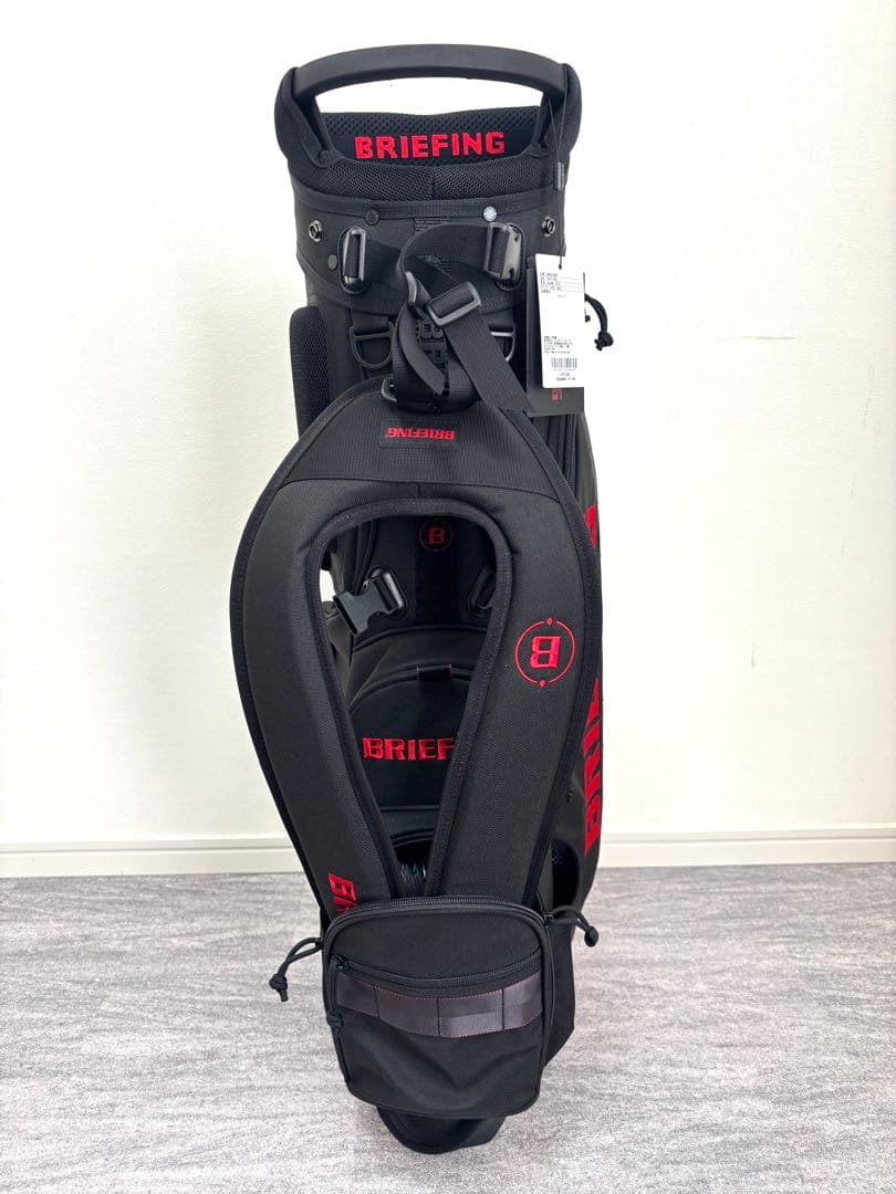BRIEFING キャディバッグ CR-4 #04ブリーフィング ゴルフ 黒赤