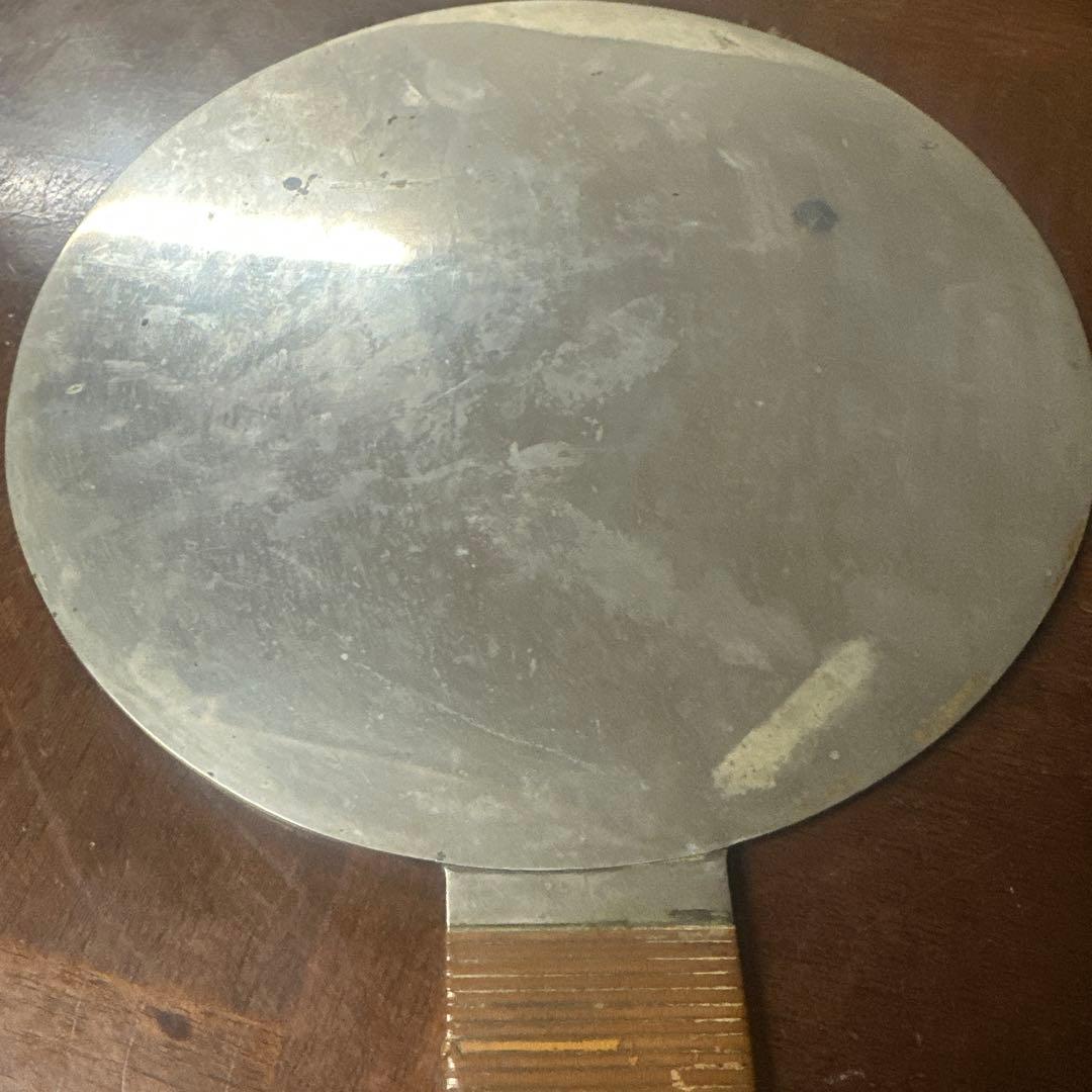 和鏡〜天下一津田薩摩守　骨董/銘入り/銅鏡/江戸時代/金工