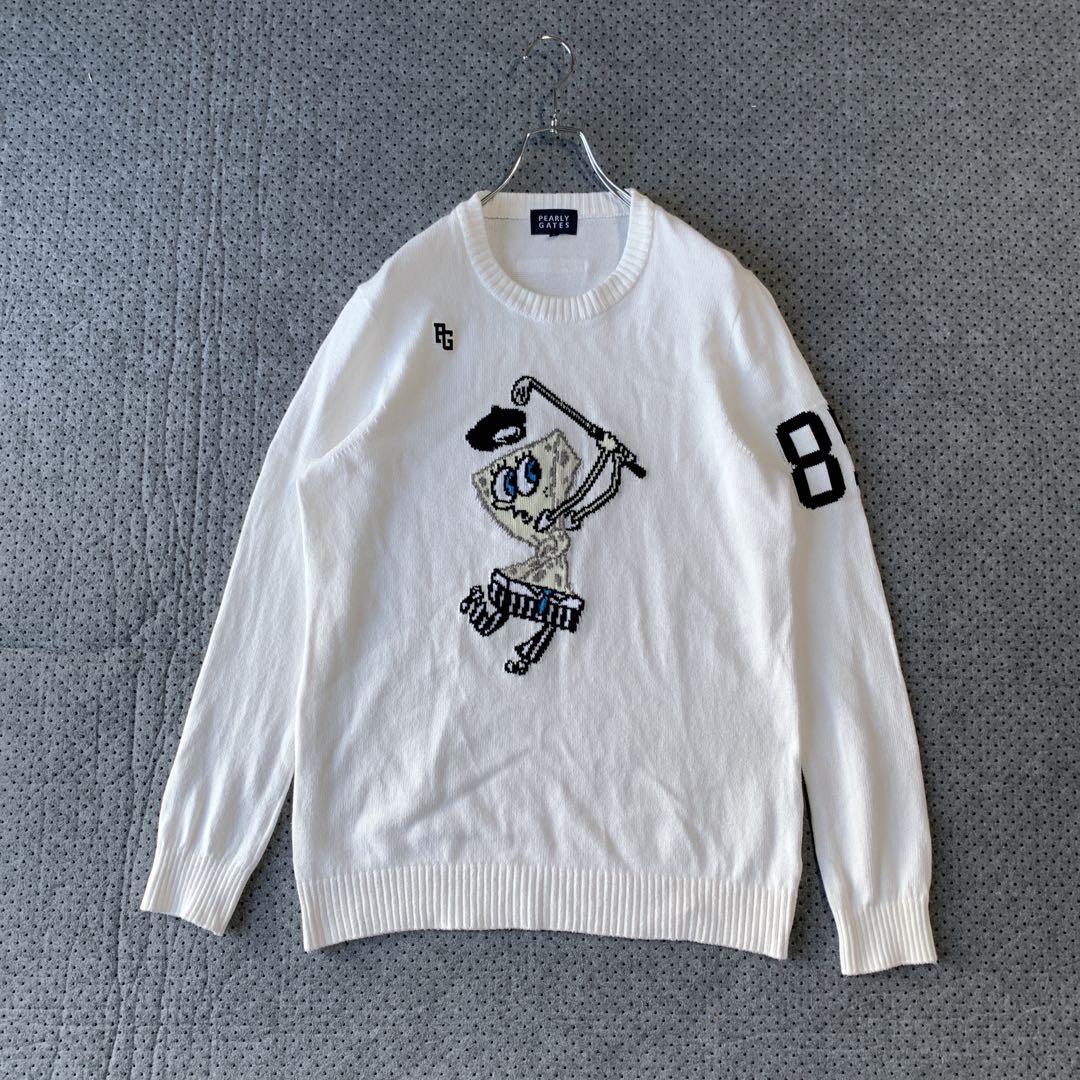 良品 パーリーゲイツ スポンジボブ コラボ ニット セーター ゴルフウェア 限定