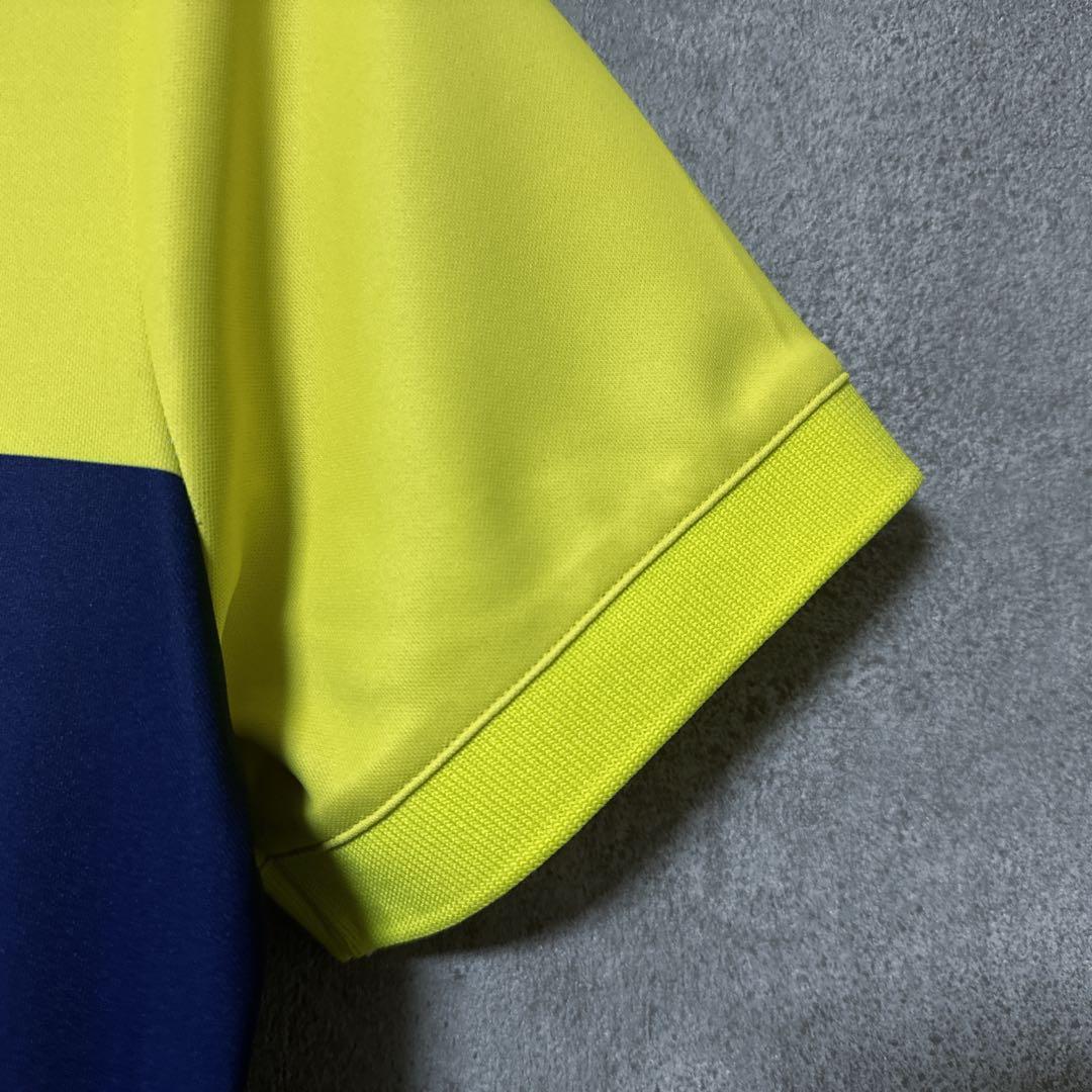 V12 ヴィトゥエルヴ ビッグ ロゴ ポロシャツ ネイビー イエロー 1