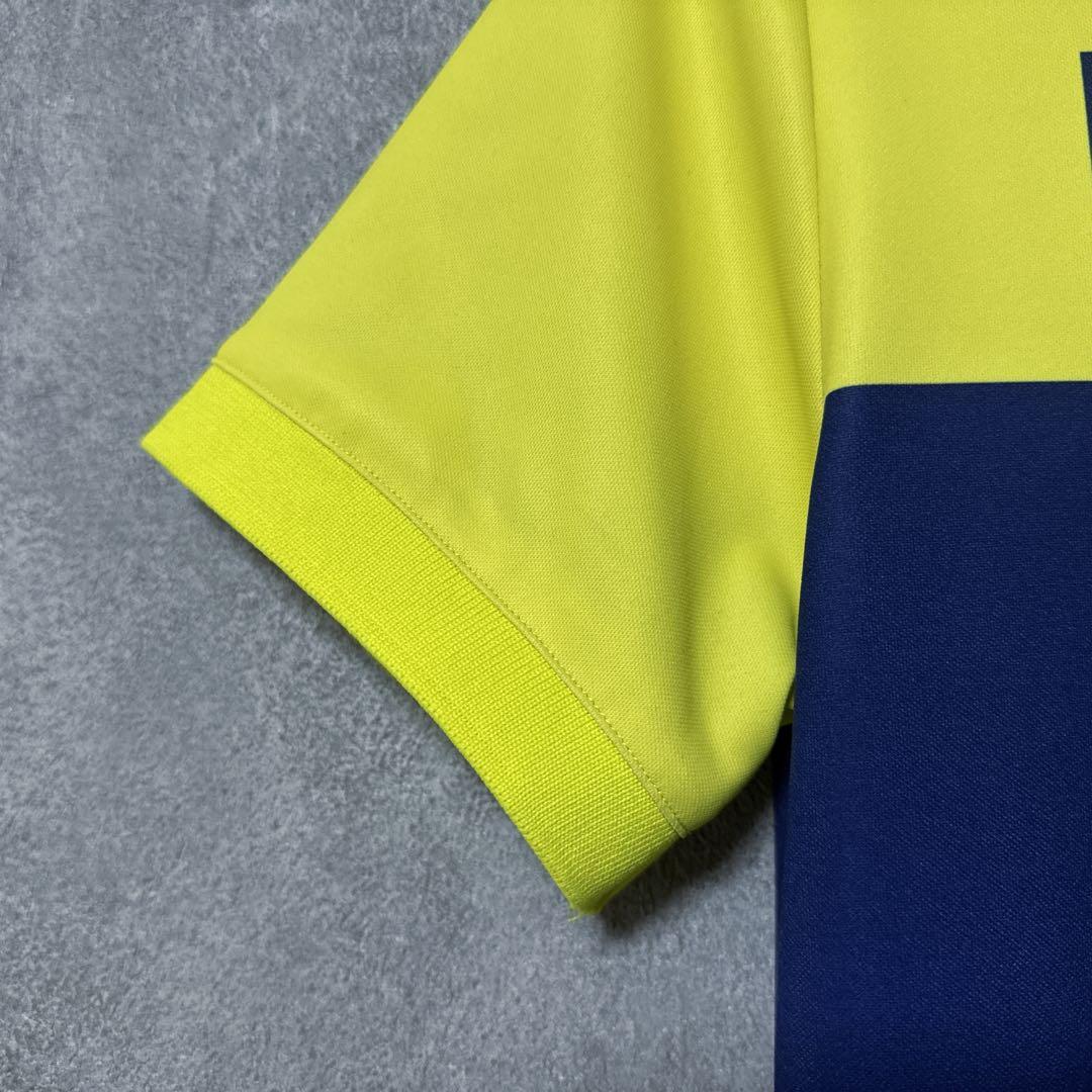 V12 ヴィトゥエルヴ ビッグ ロゴ ポロシャツ ネイビー イエロー 1