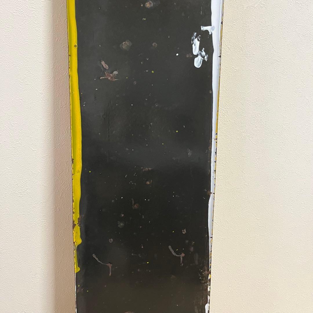 ①昭和天ぷら油　看板　昭和産業　黄色　マルニ印　レトロ　琺瑯　ホーロー　当時物