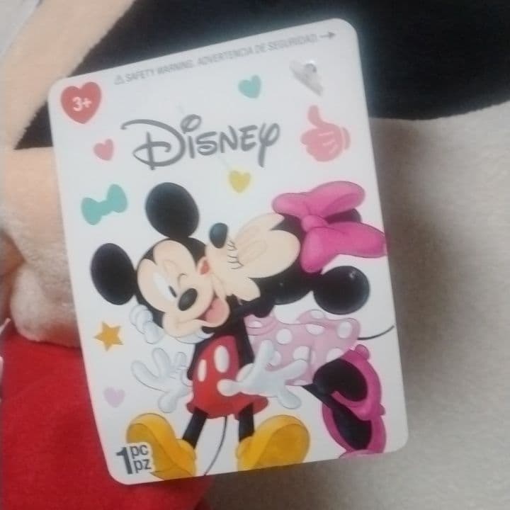 ディズニー　ミニーマウス バレンタインデニムドレス ぬいぐるみ 　タグ付き