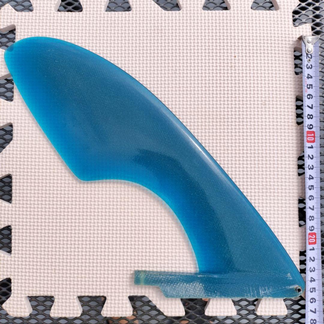 Johnny Rice サーフボードフィン 青 9.5インチ　センターフィン