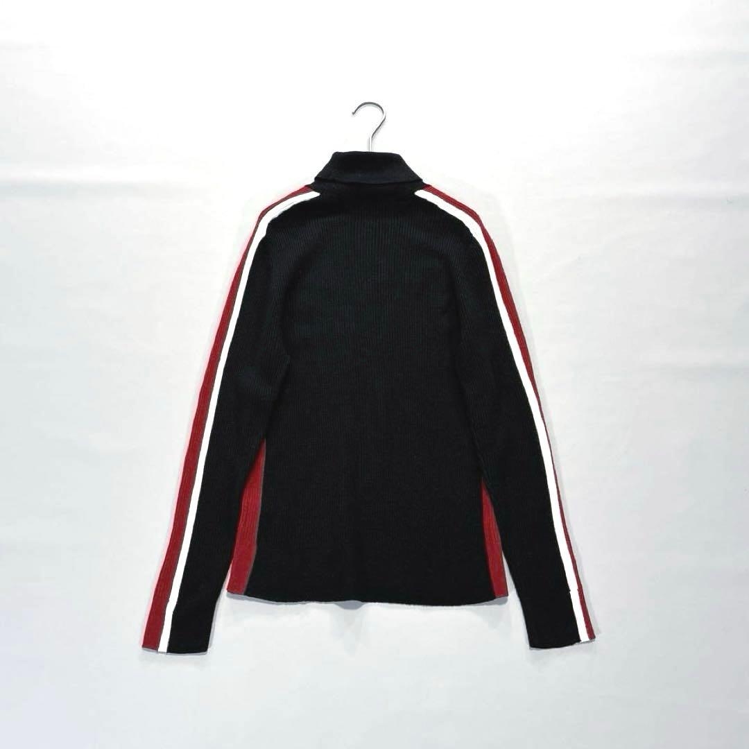 ジュン＆ロペ　タートルネック　リブニット　セーター　ブラック　L ウール混