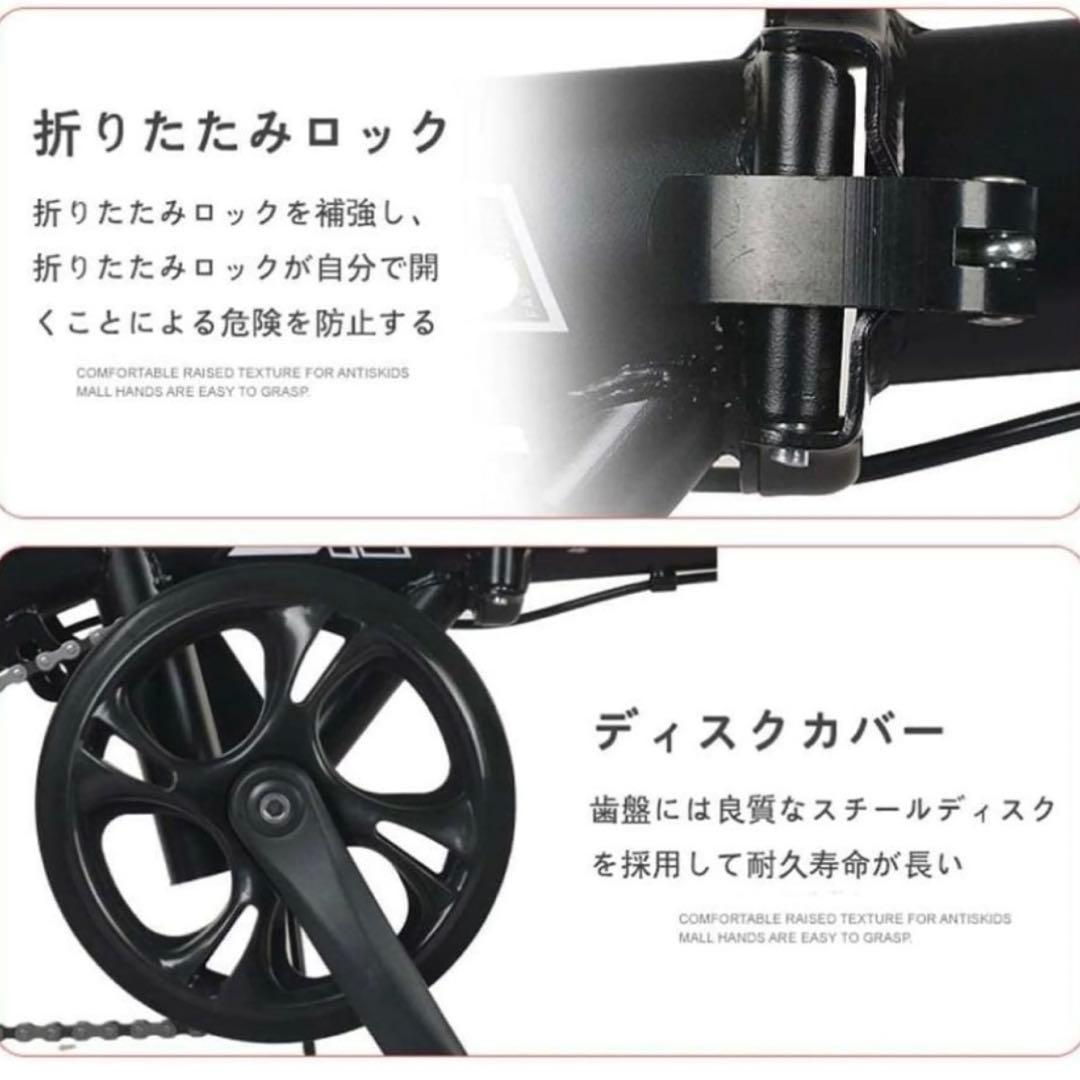 WANIDA 自転車　折りたたみ自転車　クロスバイク　12インチ　ブラック