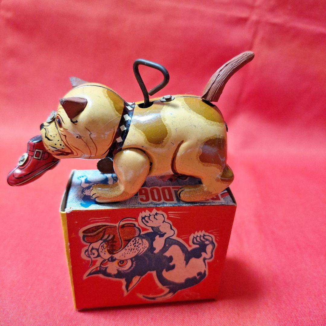 昭和20年代　日本製　ブルドッグ　ブリキオモチャ