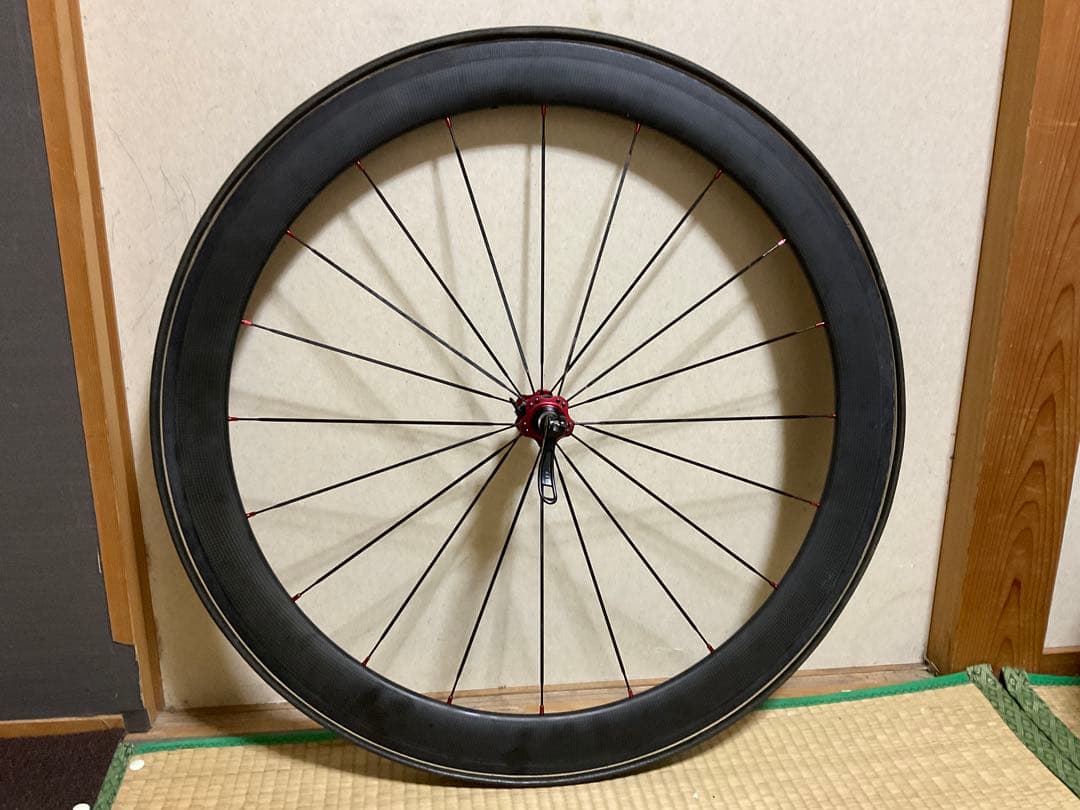 カーボンホイール　フロント/リア　50mm リムブレーキ