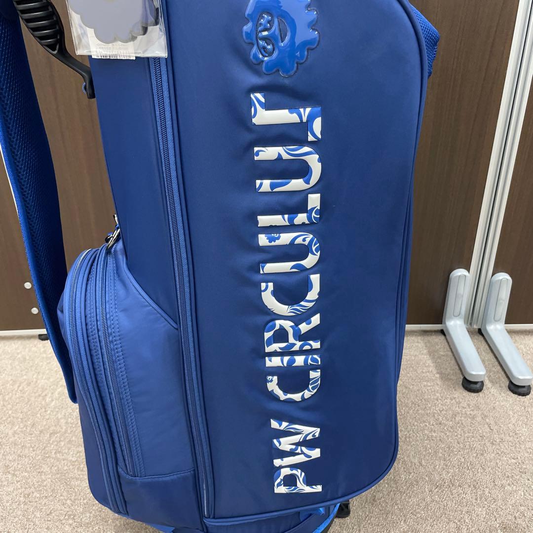 ヨッシ様 ピーダブリュサーキュラス キャディバッグ ゴルフバッグ 青 サイズF