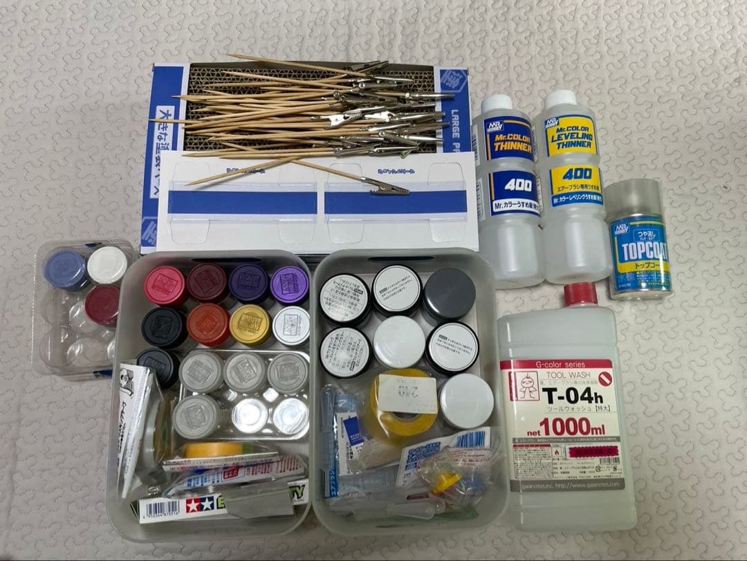 【値下げ中】プラモデル➕AIRTEX塗装ブース➕塗装エアーブラシ➕塗装用品セット