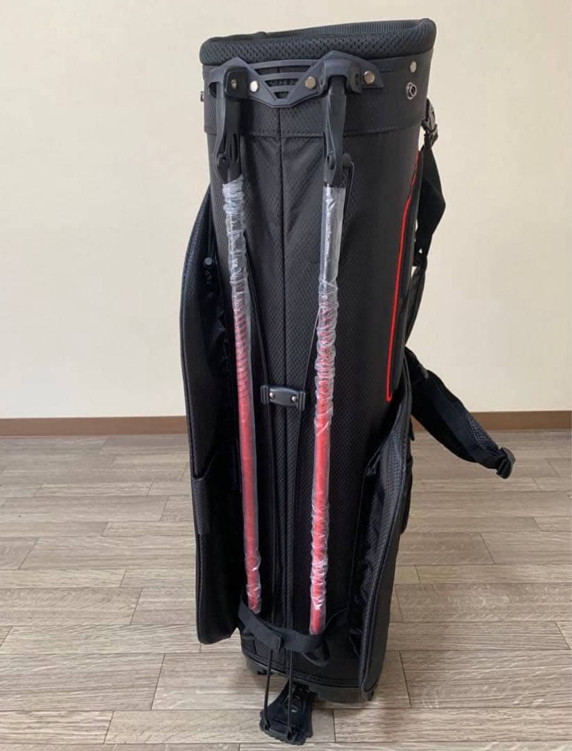 タイトリストPlayers 4 スタンドバッグ　ブラック&レッド　14分割式
