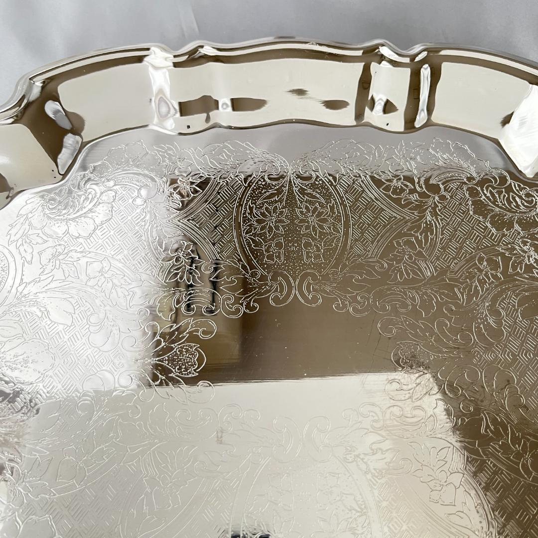 【LEONARD】 チッペンデールのギャラリートレー 37 cm フット付