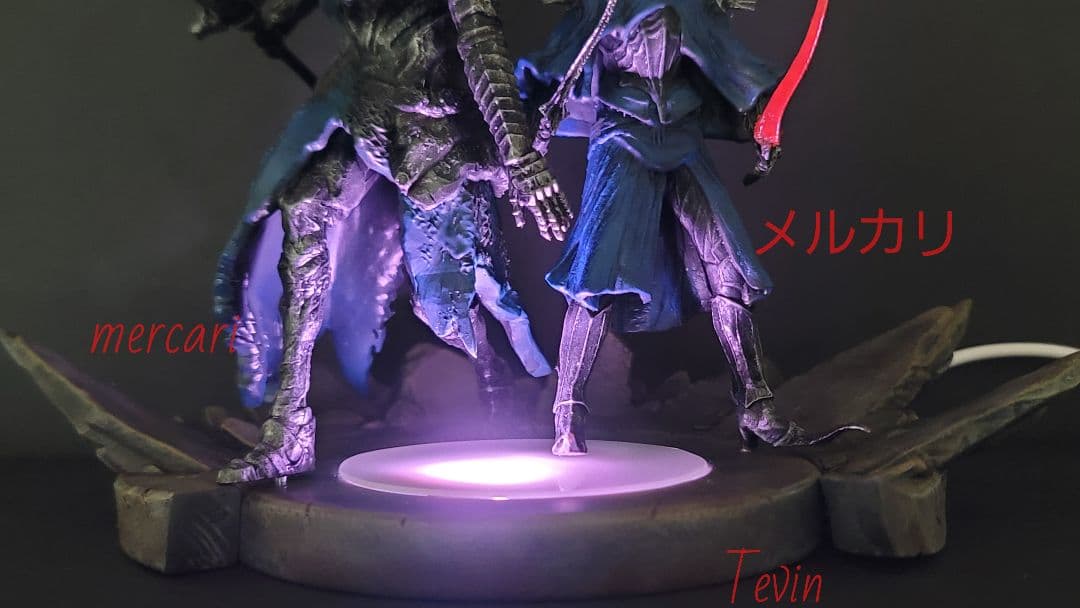 ★ダークソウル★アルトリウス&王の刃キアラン★塗装済完成品★ライトアップLED付