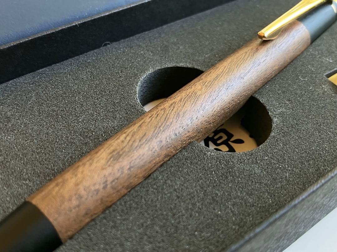 【11/3まで限定価格】野原工芸 新型シャープペンシル 胡桃 ツバメノート付き