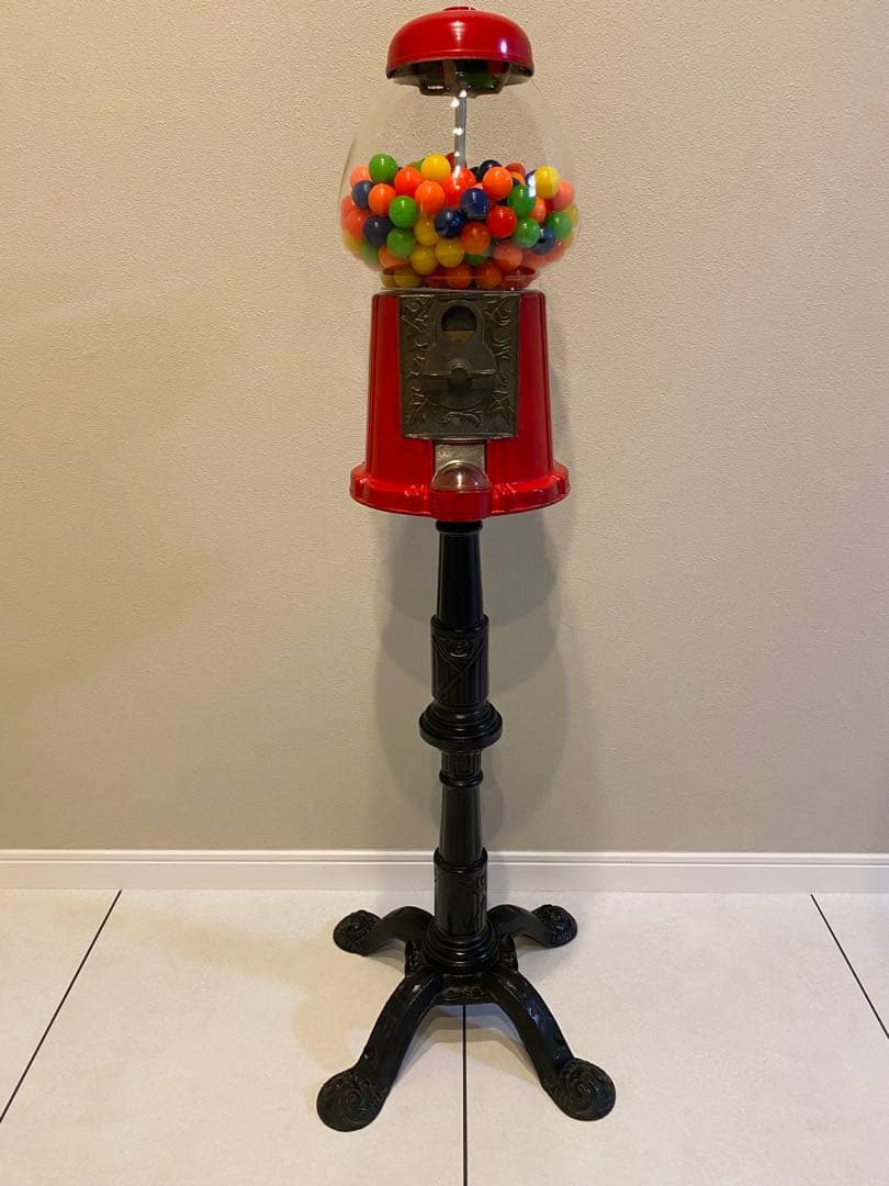 【希少脚付！】ヴィンテージ　ガムボールマシン　アンティーク 雑貨