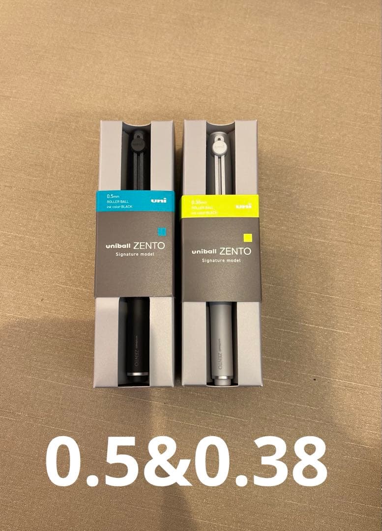 三菱鉛筆　ユニボールゼント シグニチャーモデル　0.38&0.5mm