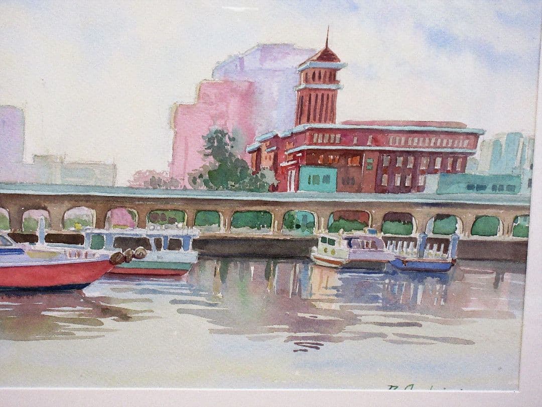 水彩画 神奈川県庁