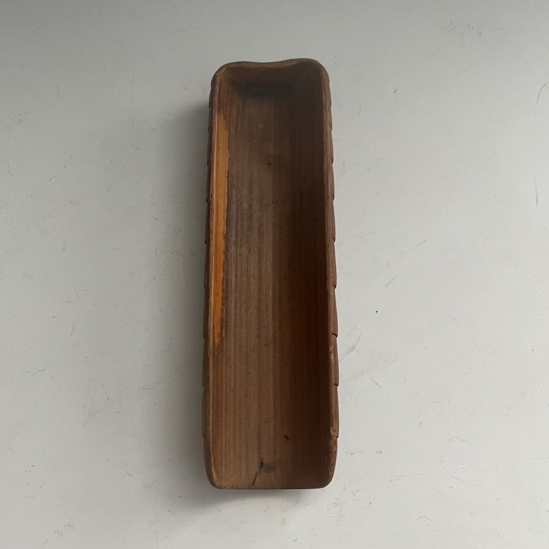 初荷 竹茶合 彫刻 煎茶道具 SN40