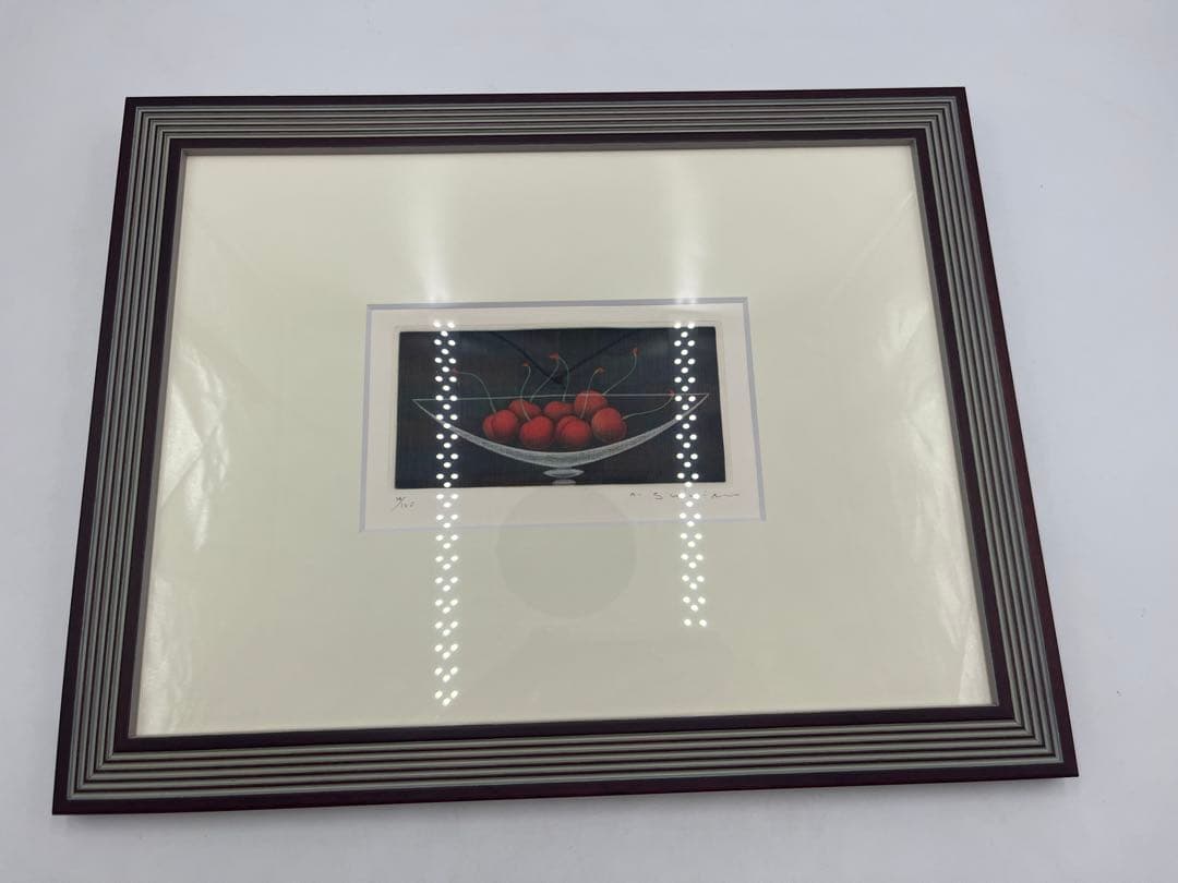 銅版画　清水敦　7つのさくらんぼ　14/120