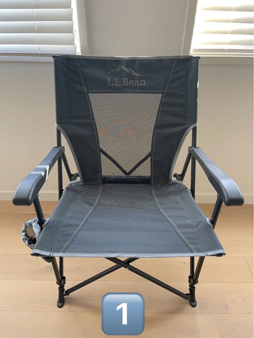 LL Bean Easy Comfort Camp Chair ①グレー送料込み