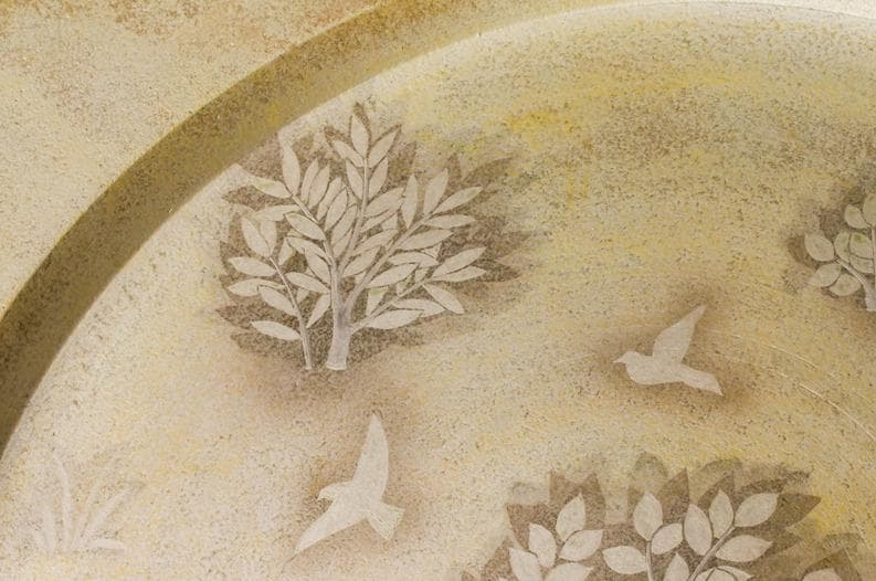 神品　井戸川豊 　大皿　50cm　大作　共箱