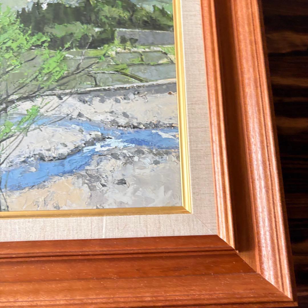 五十嵐勝吉 鉾ヶ岳 絵画 油彩画 油絵 額装 絵画 D