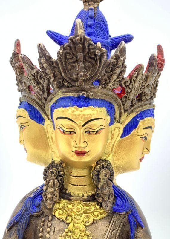 ◆ 希少！！◆四面大日如来（ヴァイローチャナ）像◆仏教　チベット-S