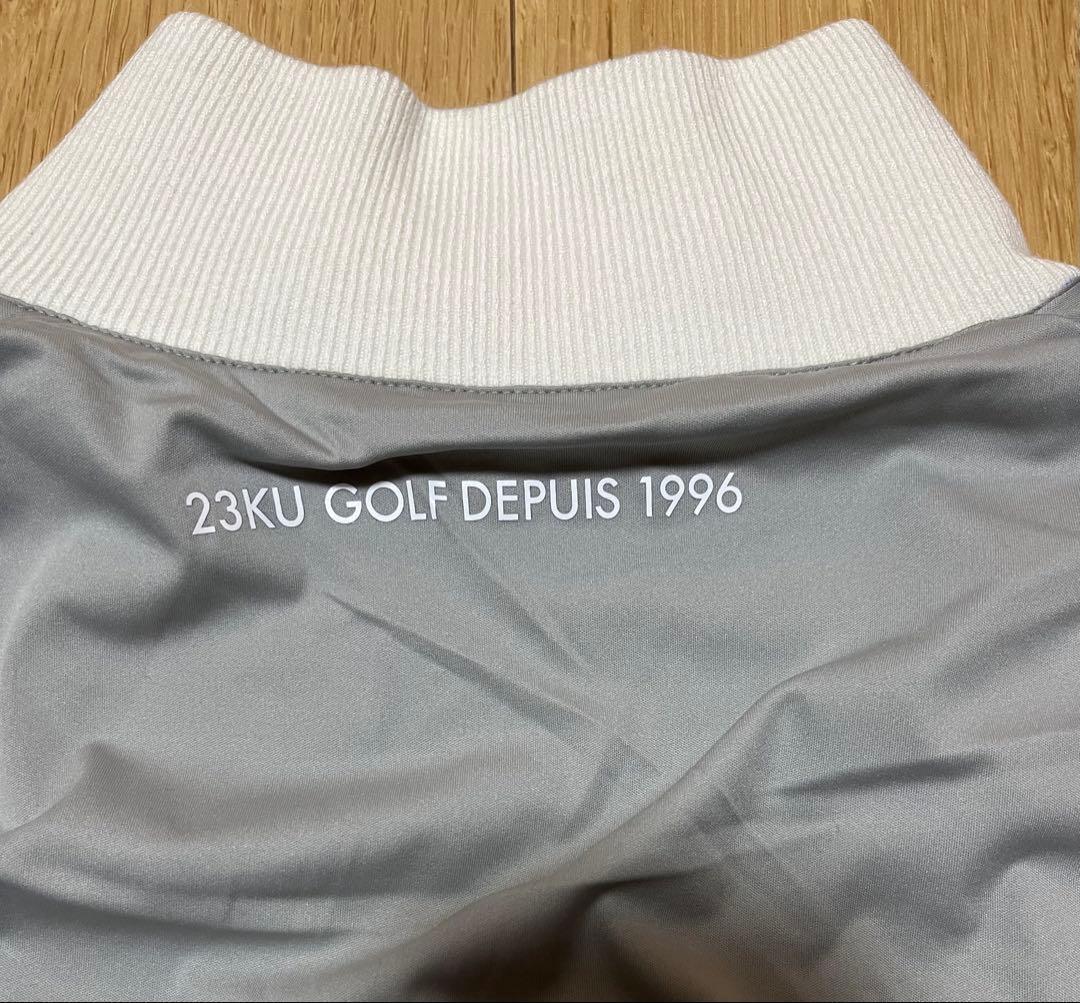 23区ゴルフ防風ノルディック柄リバーシブルブルゾン