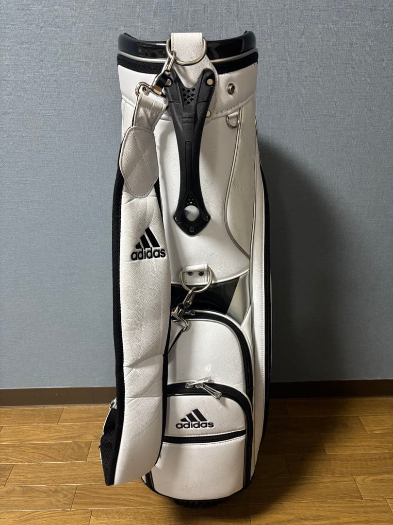 adidas ゴルフ　キャディバッグ ホワイト/ブラック　アディダス
