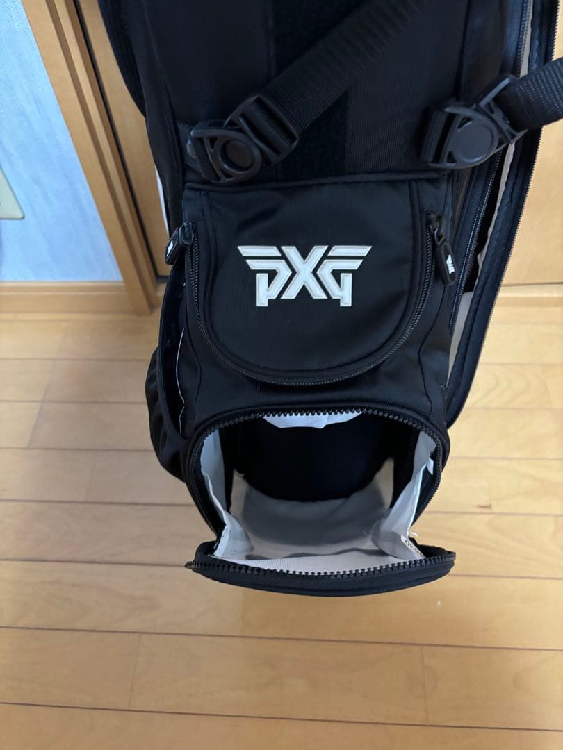 PXG キャディバッグ ブラック・ホワイト