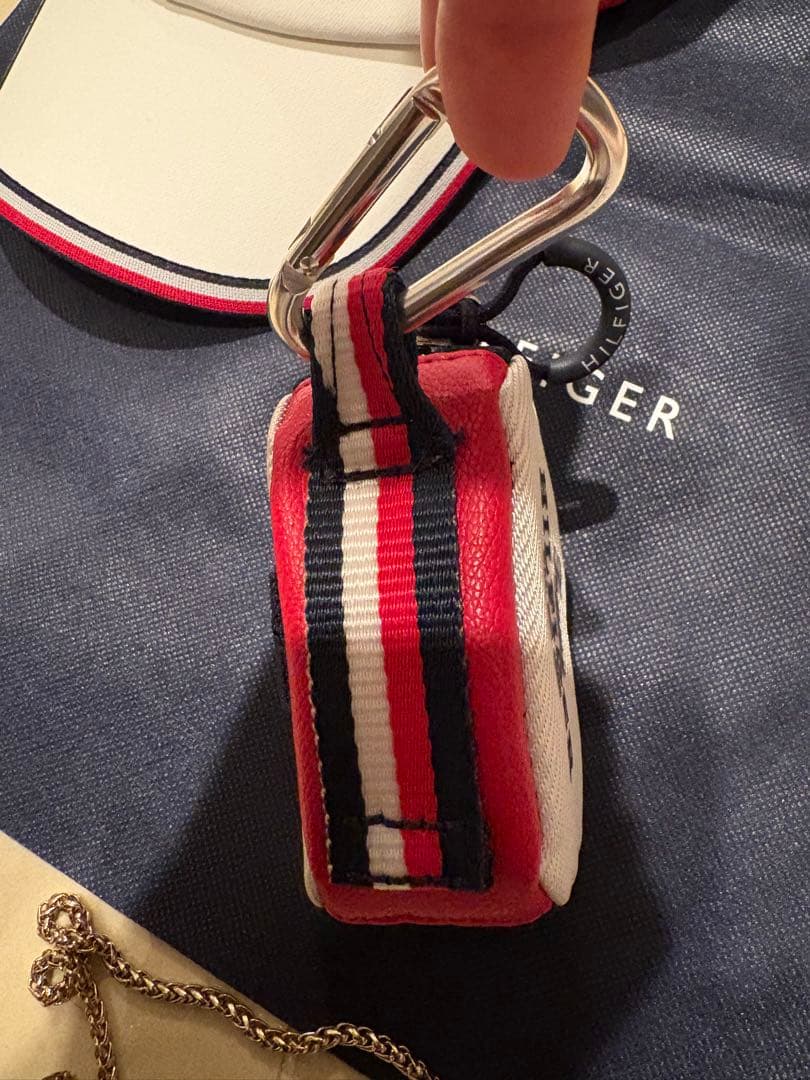 新品　2025 トミー ヒルフィガー ゴルフ　キャップ クール ボールポーチ