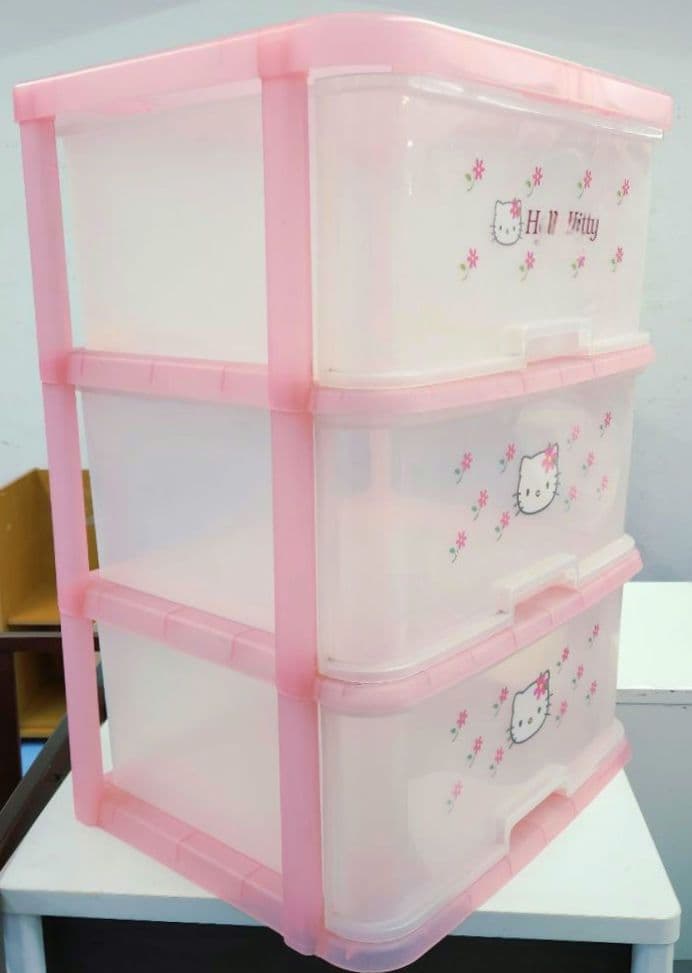 サンリオ ハローキティ1998 お花 収納ボックス 衣装ケース 引き出し レア