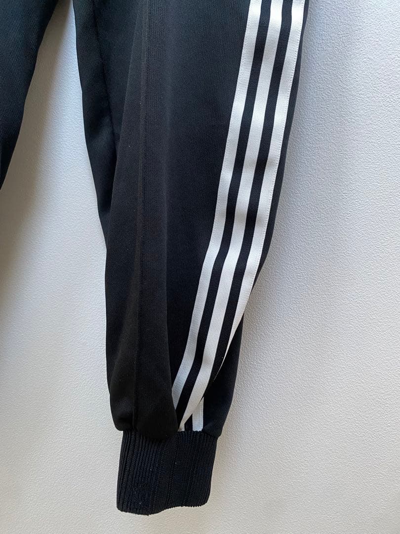 90s アディダス デサント製 セットアップ ジャージ XO 黒　ビッグロゴ