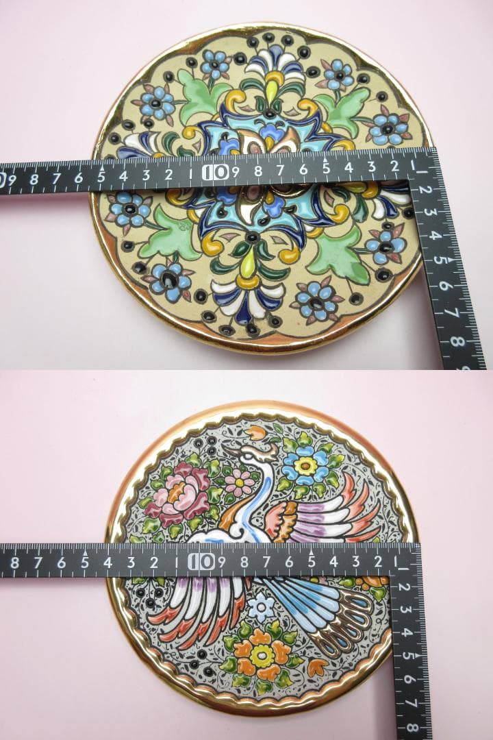 スペイン セビリア焼 飾り皿 CEARCO ORO DELEY 24K 他